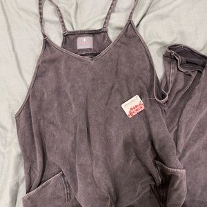 FP Movement by Free People Charcoal Jumpsuit